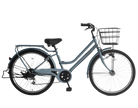 FATタイヤ　26インチ　マットブルー　通勤　通学