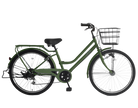 FATタイヤ　26インチ　マットオリーブ　通勤　通学