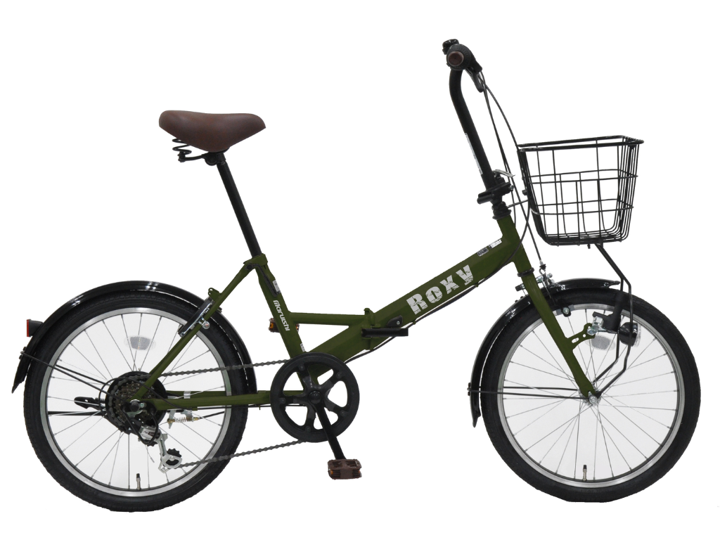 丸石ROXY 20インチ シマノ6速 LED仕様 折り畳み自転車 BLACK 丸石ROXY