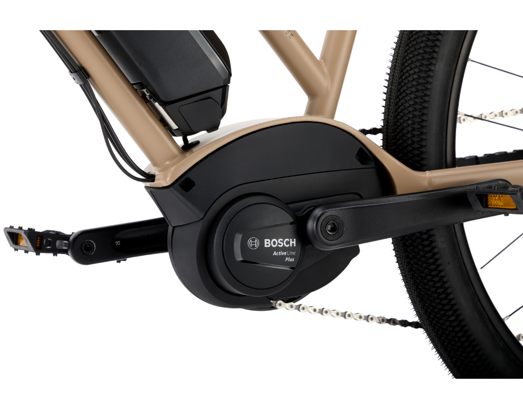 アクティブ ライン プラス　BOSCHの電動アシスト自転車（e-bike）用のドライブユニットの一つで、特に快適で効率的な走行を重視したラインです
