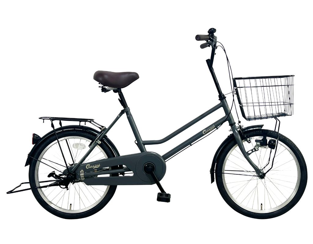 20インチ　変速無し　お手軽　マットグレー